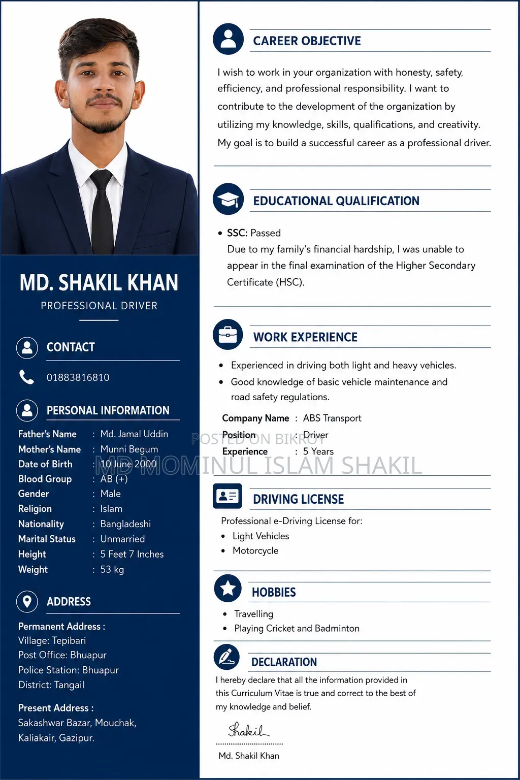 Md Shakil Khan