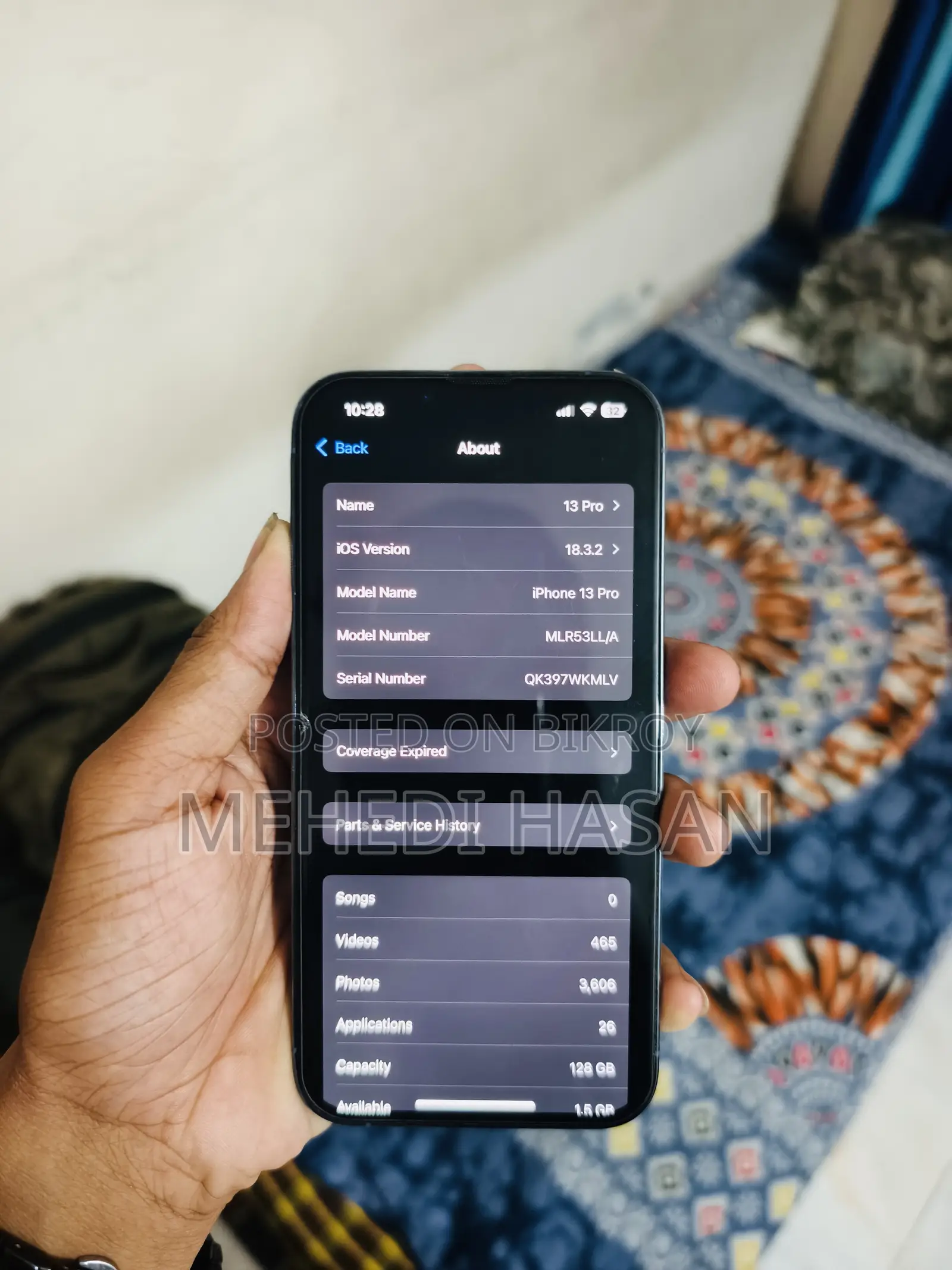 অ্যাপল আইফোন ১৩ প্রো ১২৮ জিবি ব্লু