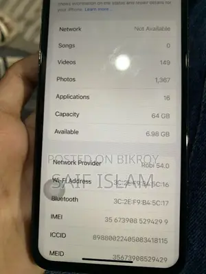 Apple iPhone X 64 GB Black