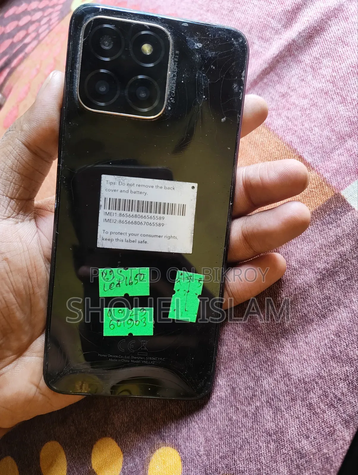 অনার এক্স৬ ৬৪ জিবি কালো