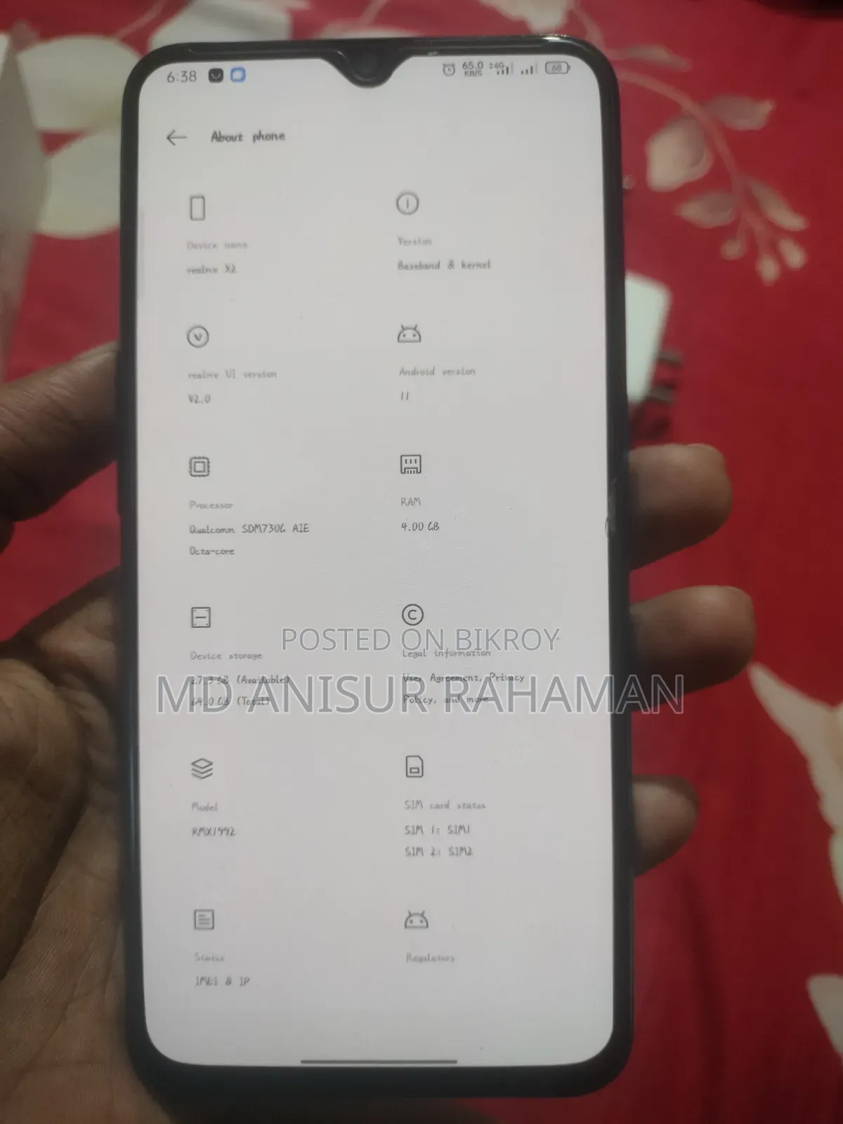 Realme X2 64 GB Blue