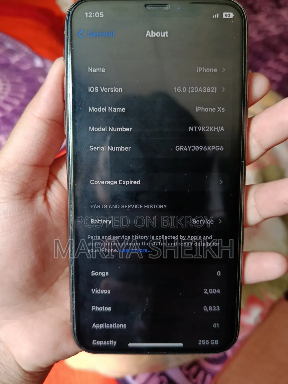 Apple iPhone XS 256 GB Rose Gold