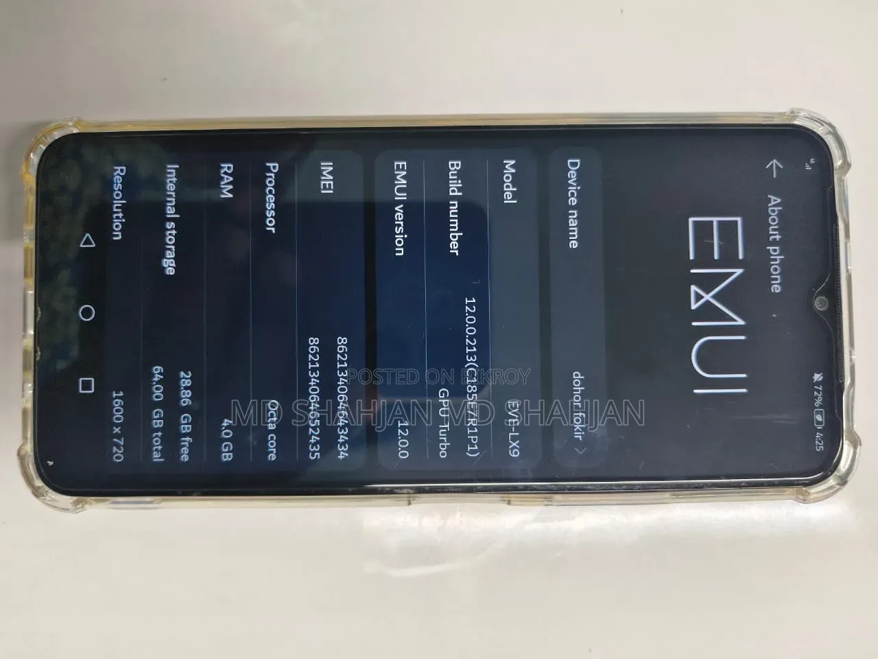 Huawei Nova Y61 64 GB Blue