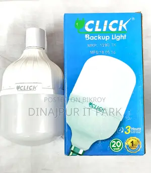 Click 20W Rechargeable Backup Light – Light will stay even when the power goes out!