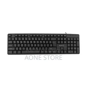 Havit Kb271 Black Usb Ultra-Thin Keyboard With Bangla