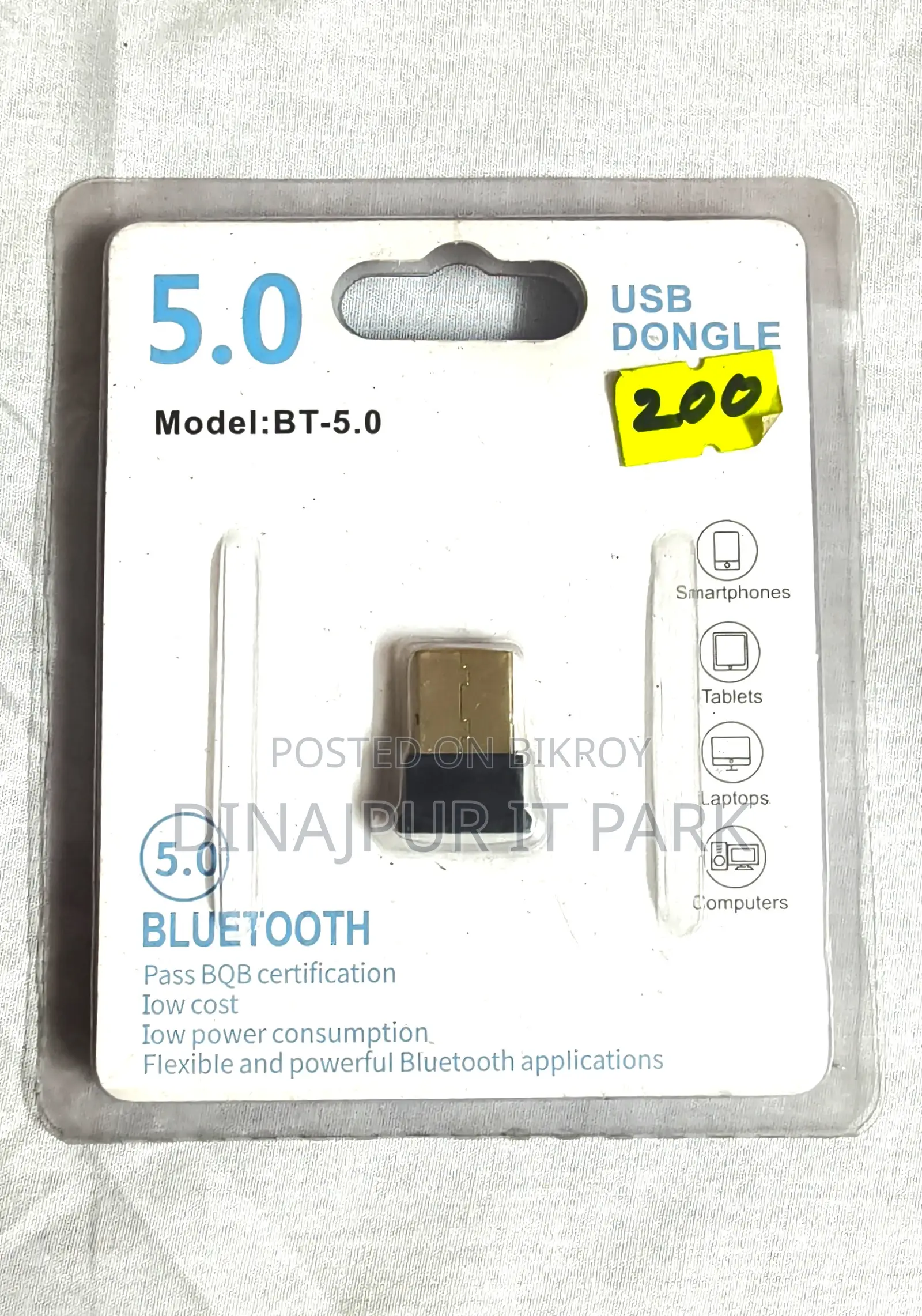 Bluetooth 5.0 Usb Dongle Adapter For Pc Laptop (1)