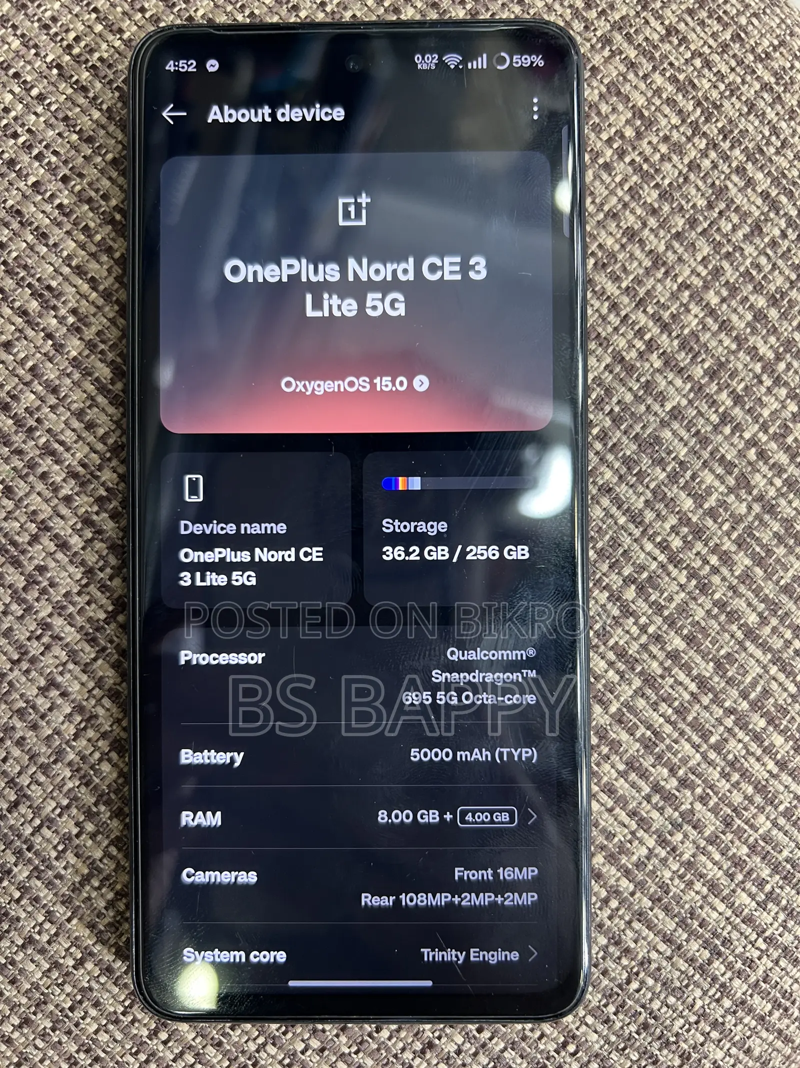 OnePlus Nord CE 3 Lite 256 GB Black
