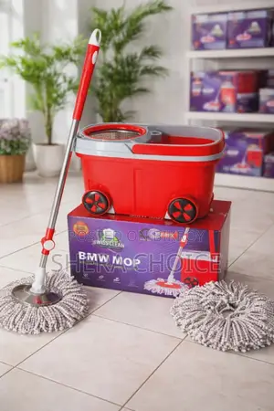 BMW Mop With Spin Bucket, 360° Smart Spin BMW Mop Bucket Set