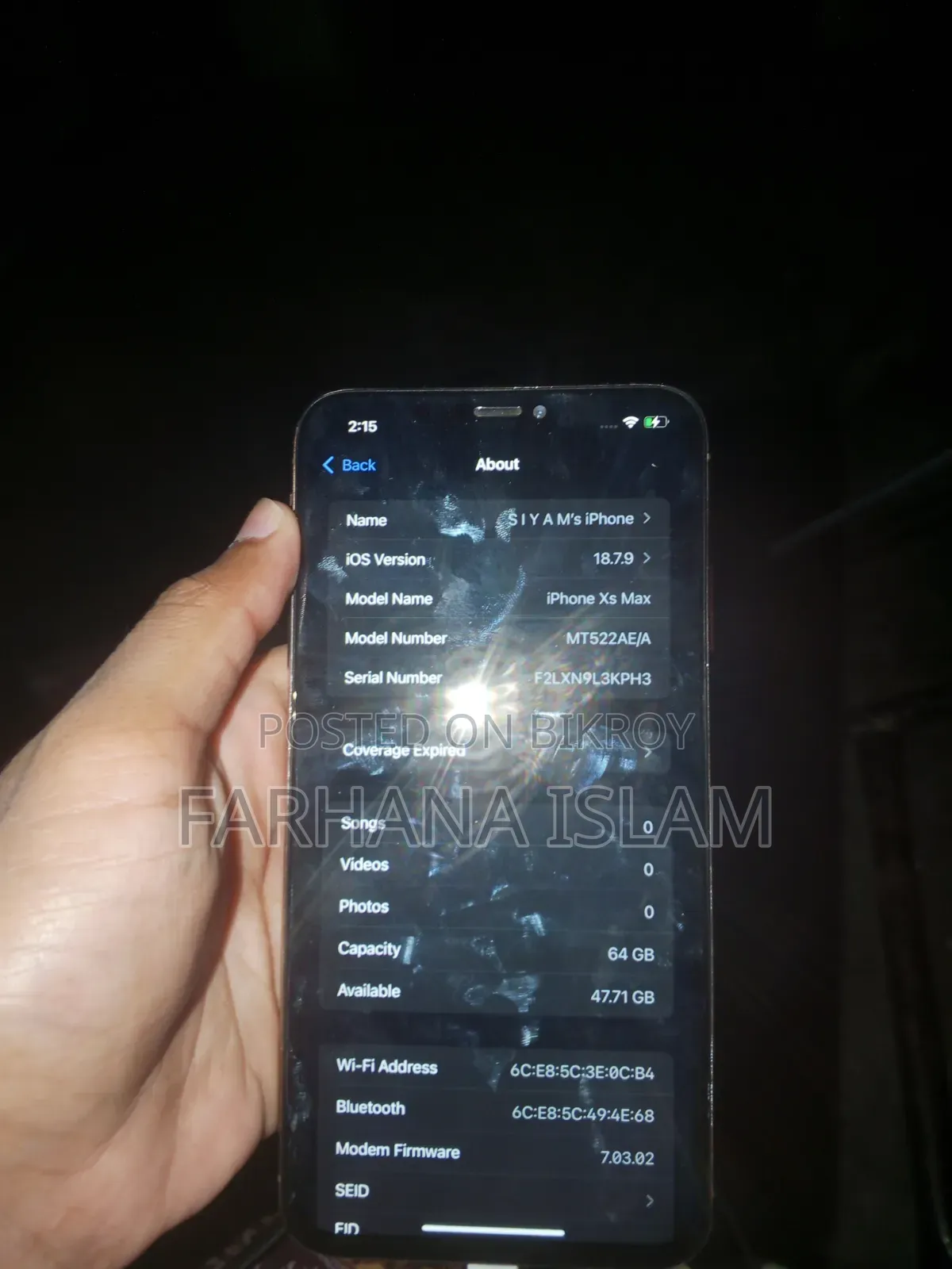 Apple iPhone XS Max 64 GB Rose Gold