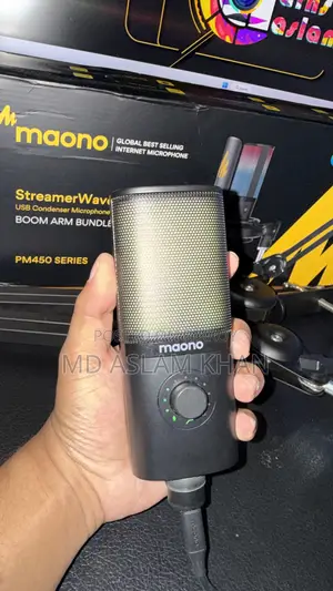 Maono PM450 RGB USB Condenser Microphone (Boom Arm Bundle)