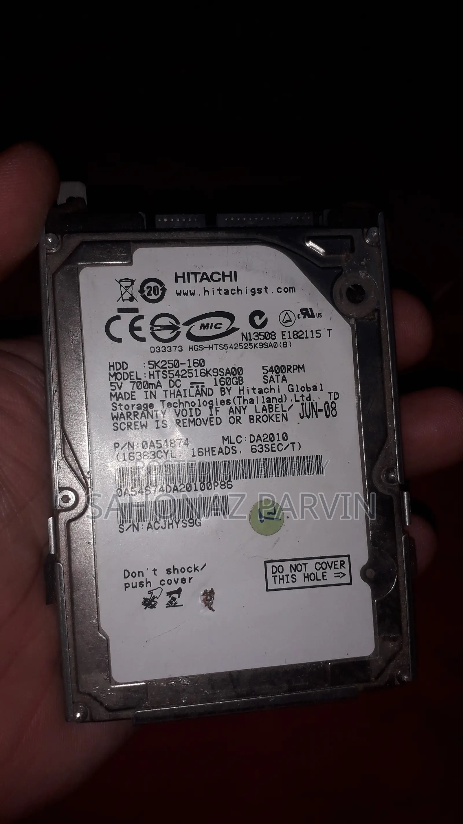 Laptop Hard Disk