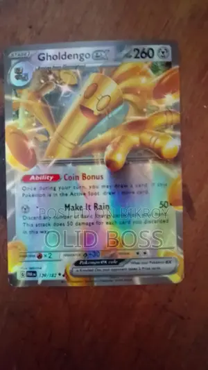 Title: Original Pokemon Card - Gholdengo Ex 139/182 Par Price: