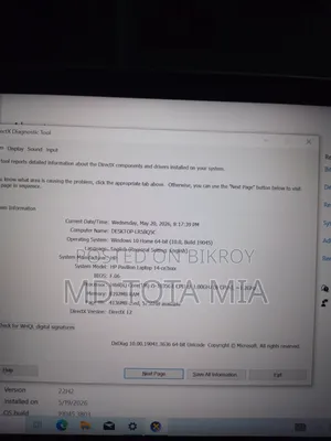 Laptop HP 14S 8GB Intel Core I5 SSD 250GB