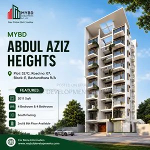 4-bedroom Apartment in Mybd Abdul Aziz, Bashundhara for Sale