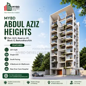 ৪ বেডরুমের অ্যাপার্টমেন্ট, মাইবিডি আব্দুল আজিজ, বসুন্ধরা বিক্রয়ের জন্য
