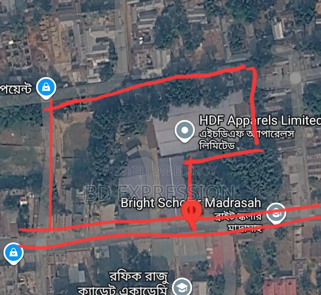 Commercial Land Sell With Garment Building