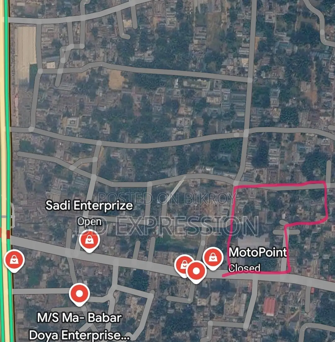 Commercial Land Sell With Garment Building