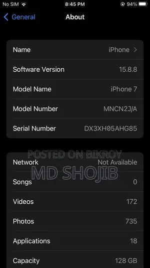 Apple iPhone 7 128 GB Pink