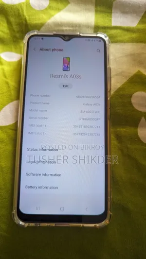 Samsung Galaxy A03s 64 GB Black