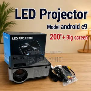 Android C9 Smart LED Projector – Full HD Support