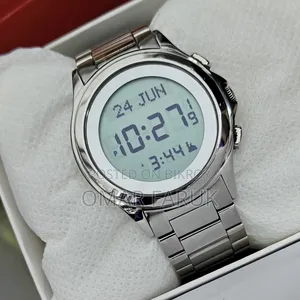 Alfajr Wr-02 Stainless Steel Islamic Digital Watch Excellent Condition