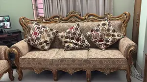 রয়্যাল ভিক্টোরিয়ান সেগুন কাঠের সোফা সেট ভিএম বিক্রয়ের জন্য (৩,২,১) =৬ সিটার)