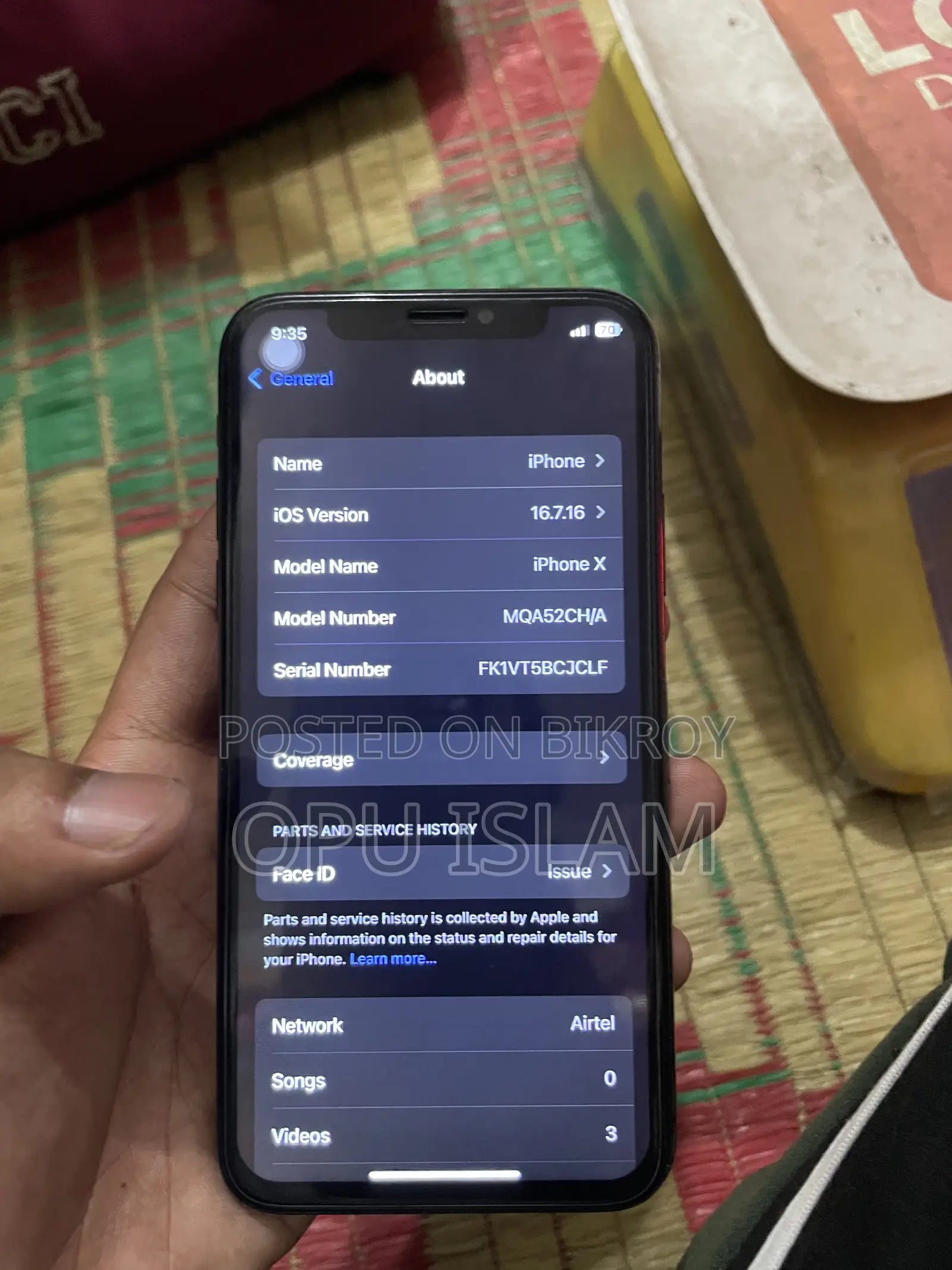 Apple iPhone X 64 GB Black