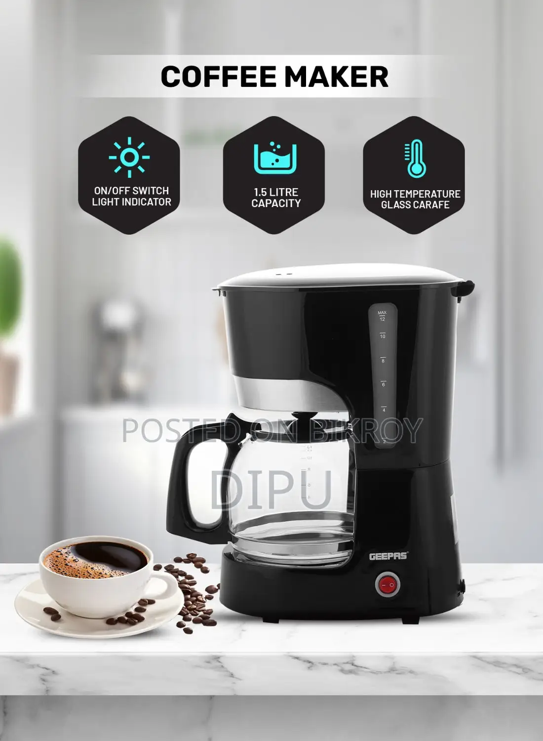 Geepas Coffee Maker