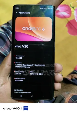 নতুন Vivo V30 5G ২৫৬ জিবি সাদা