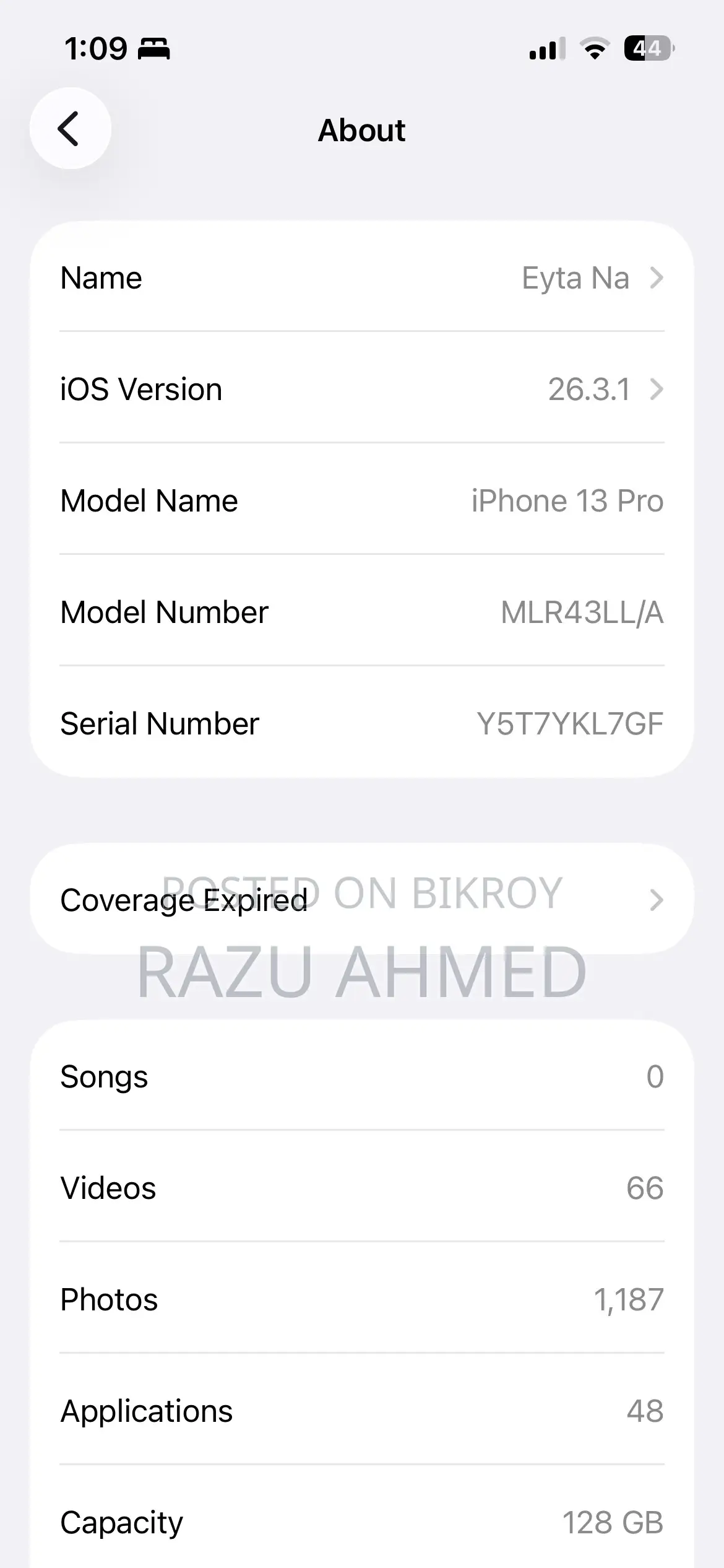 Apple iPhone 13 Pro 128 GB Gold