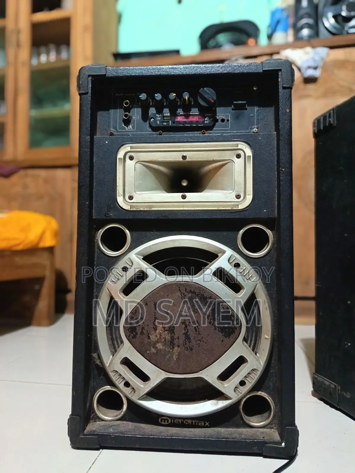 মাইক্রোম্যাক্স এমএইচএসএন-৪০ ডিজে উড বুকশেলফ ব্লুটুথ স্পিকার
