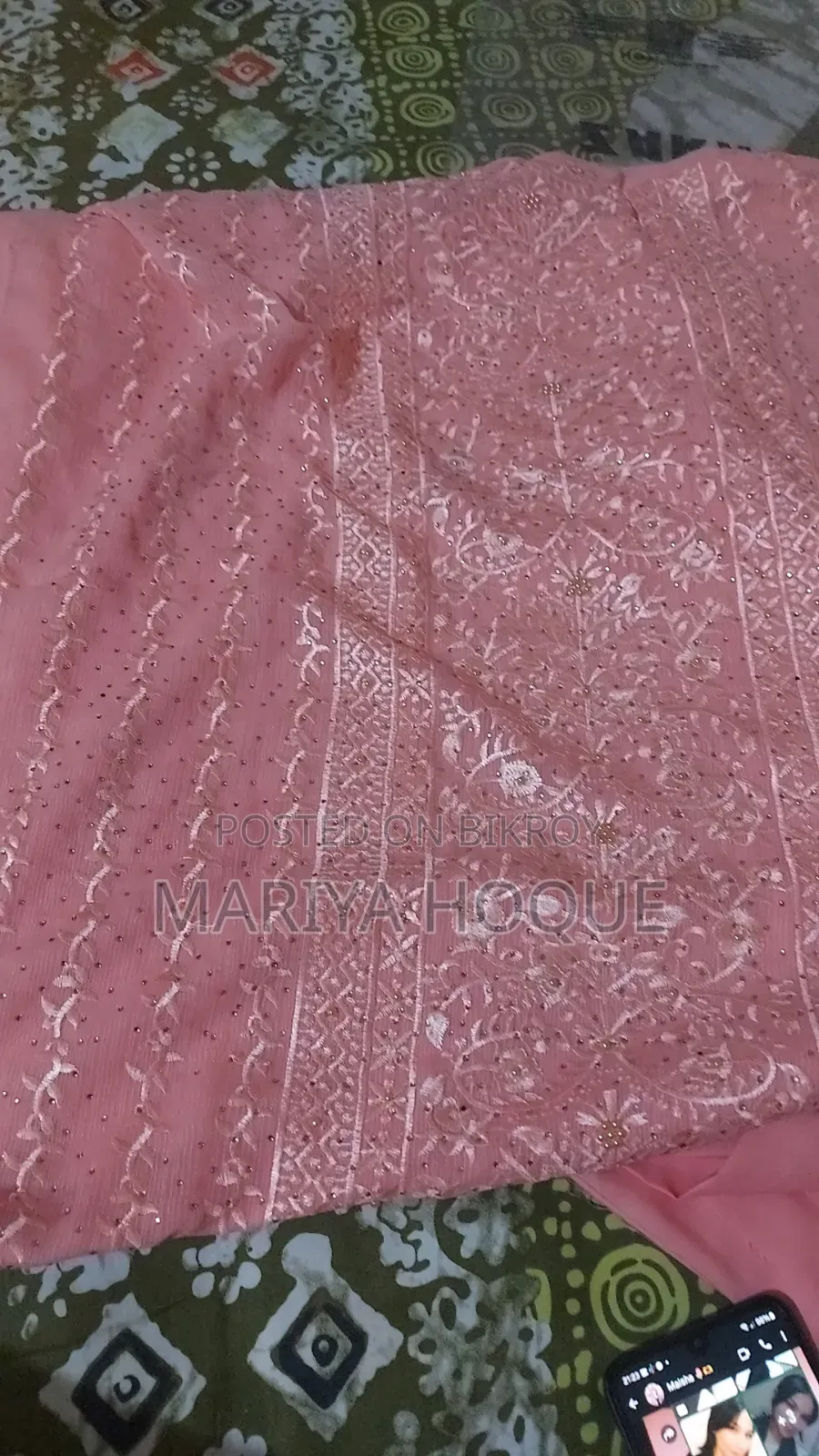 Exclusive Georgette Embroidery Three-Piece (Unstitched)