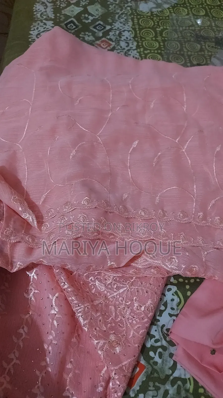 Exclusive Georgette Embroidery Three-Piece (Unstitched)