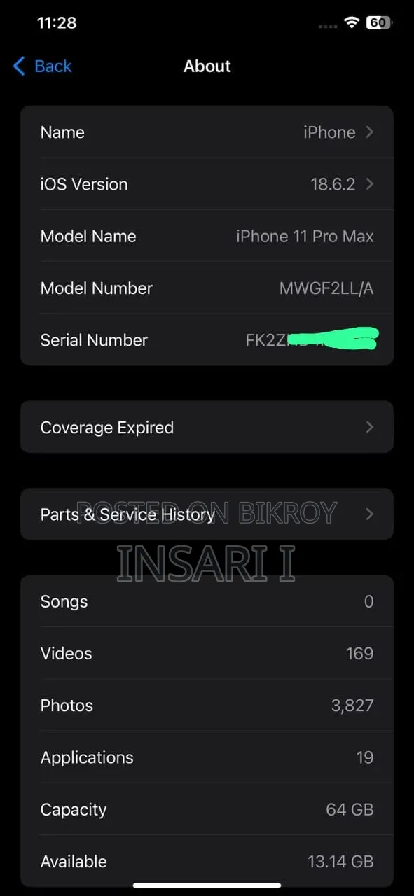 Apple iPhone 11 Pro Max 64 GB Gray