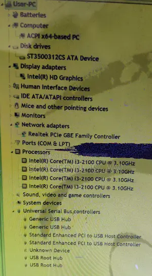 Desktop Computer 4GB Intel Core I3 HDD 500GB