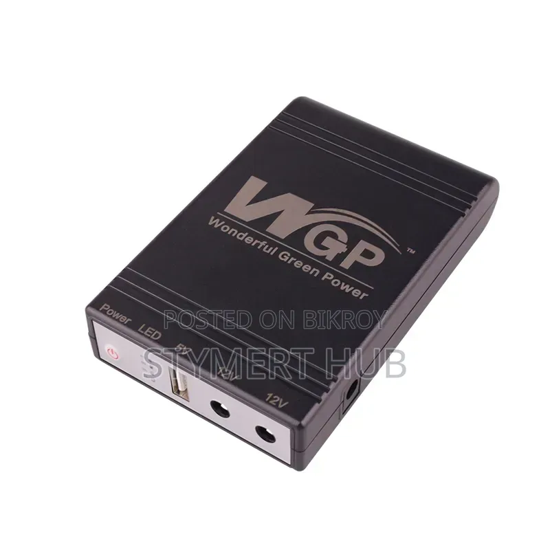 Wgp Mini Ups 10400mah (New Version) – 5v/9v/12v | Black