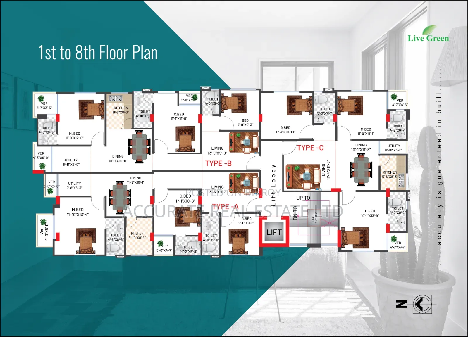 3bdrm Apartment In Accurate Real Estate, Jhigatola For Sale