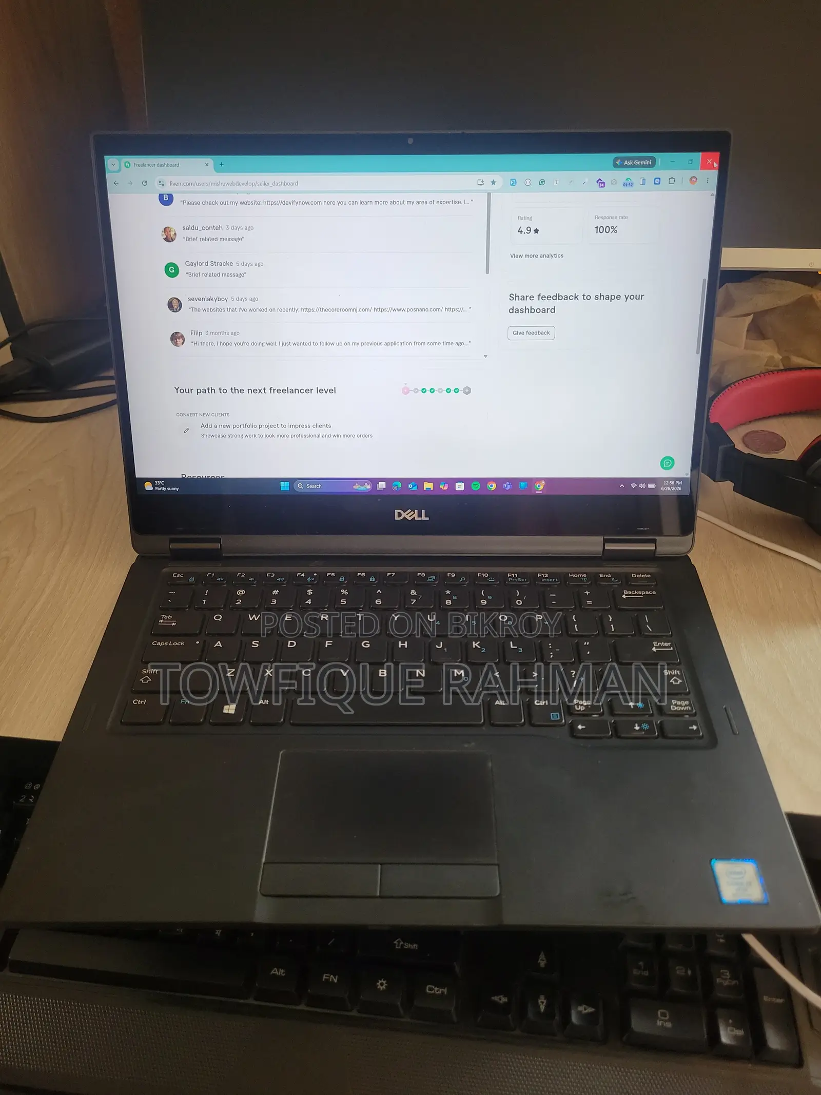 Laptop Dell Latitude 7390 16GB Intel Core I7 SSD 256GB