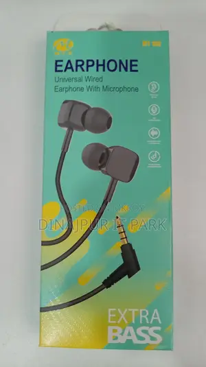 Mt-100 Universal Wired Earphone With Microphone Extra Bass