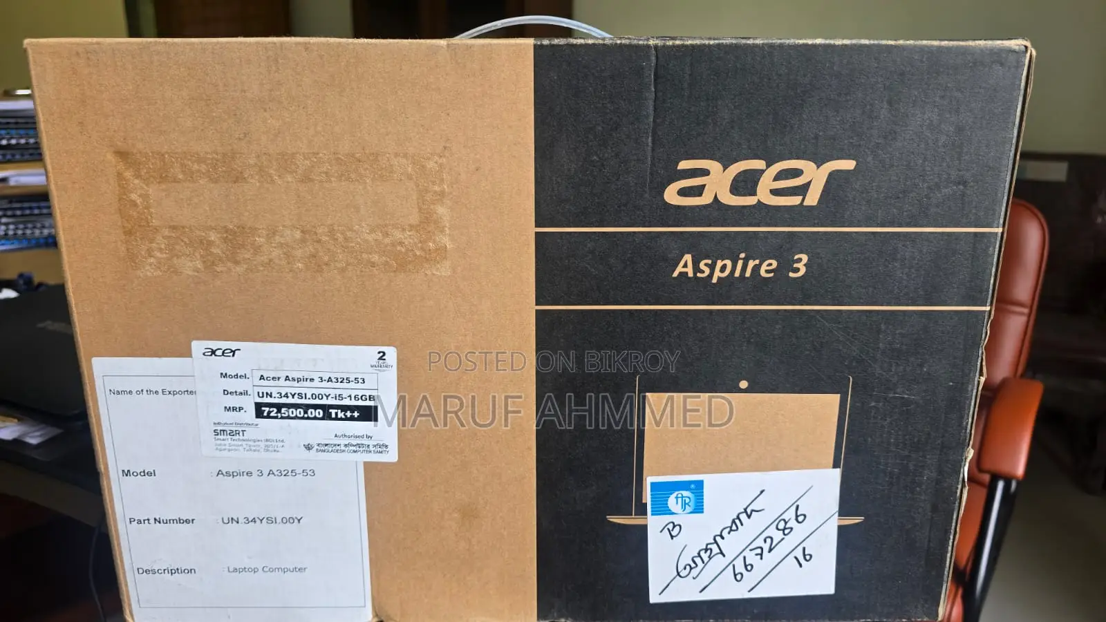 New Laptop Acer Aspire 3 16GB Intel Core I5 SSD 512GB