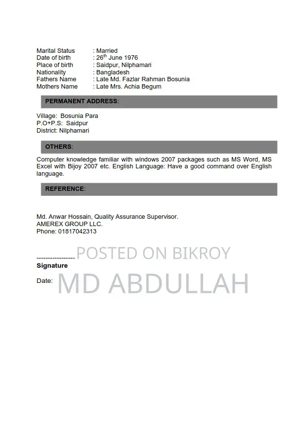 Assistant Manager