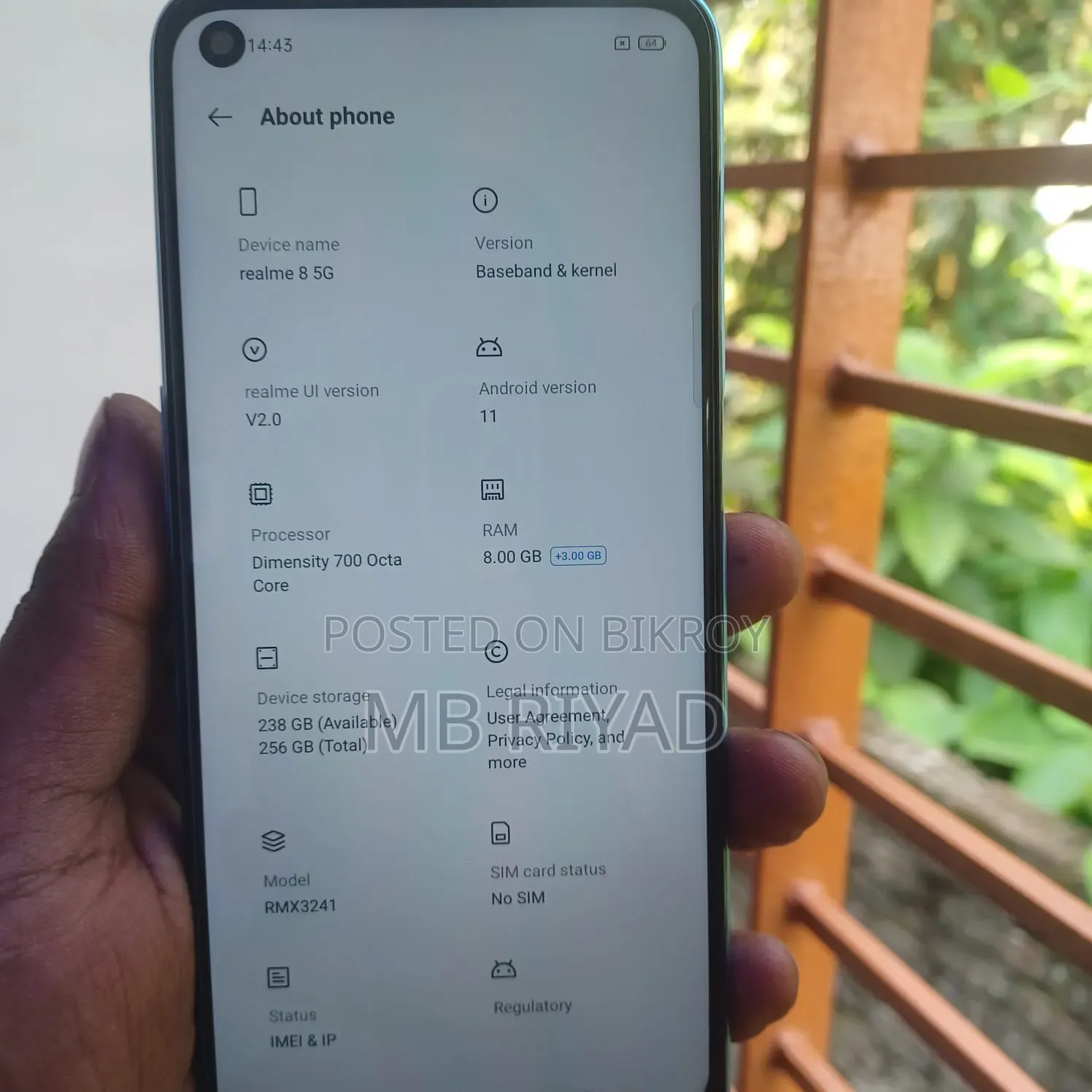 New Realme 8 5G 128 GB Blue