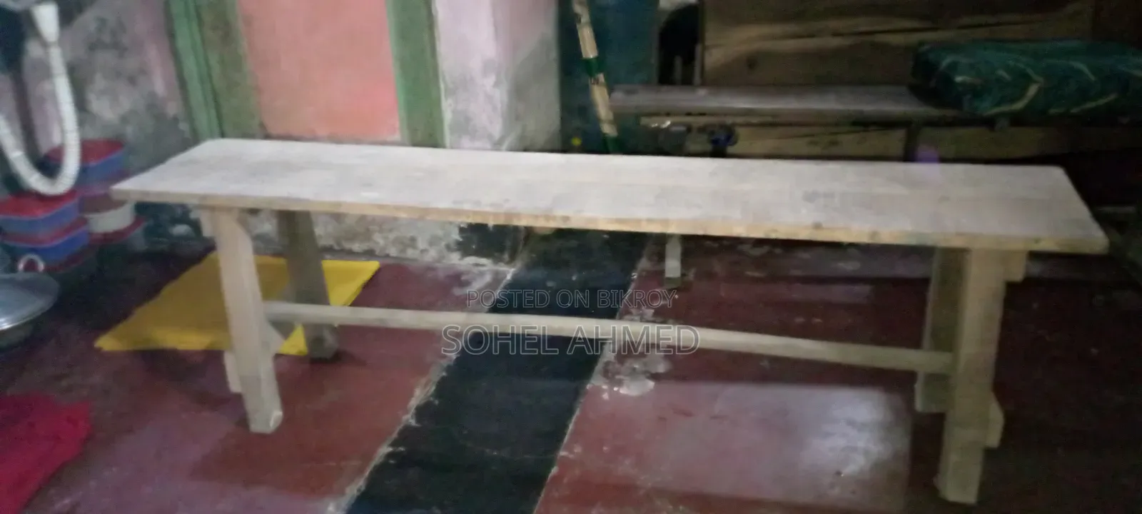 A wooden stool will be sold