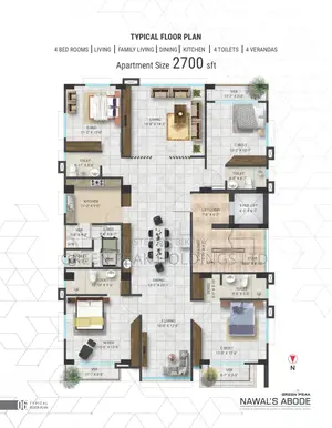 4 Bedroom Apartment in Green Peak Holdings, Mohakhali DOHS for Sale
