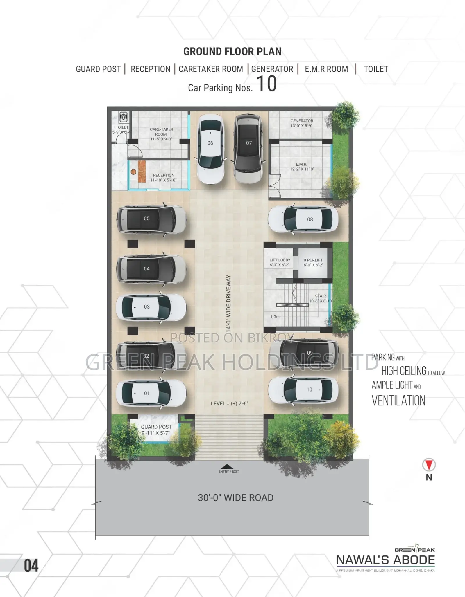 4 Bedroom Apartment in Green Peak Holdings, Mohakhali DOHS for Sale