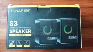 T-Wolf S3 USB 2.0 Desktop Speaker with RGB Light