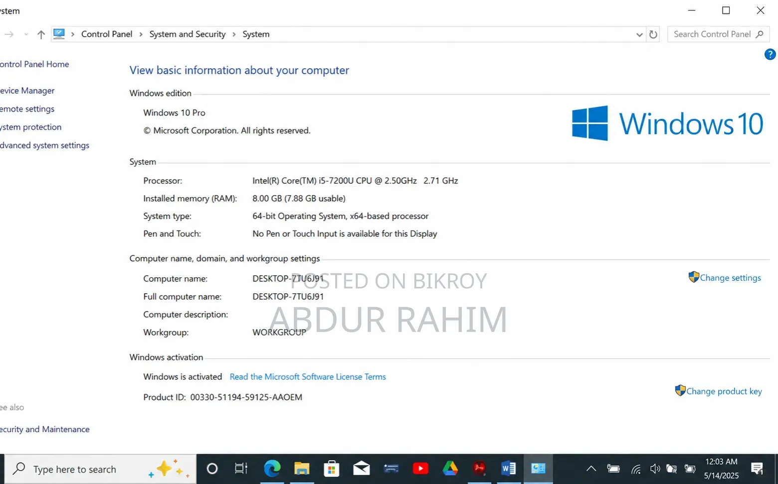 Laptop Dell Latitude 5490 8GB Intel Core i5 SSD 256GB
