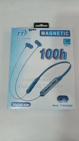 Taher Telecom Tt Rockerz Magnetic Bluetooth Neckband Earphone