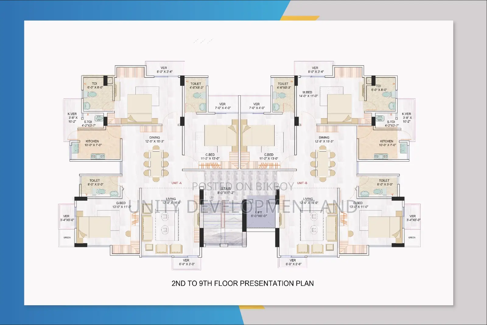 3bdrm Apartment in Unity Development, Panthapath for Sale