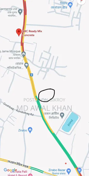 আশুলিয়া মেইন রোডে ৭৫ শতাংশ জমি বিক্রয়